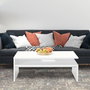 Hanah Home Mesa de Centro Blanco Diamante
